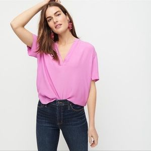 Jcrew popover short sleeved blouse